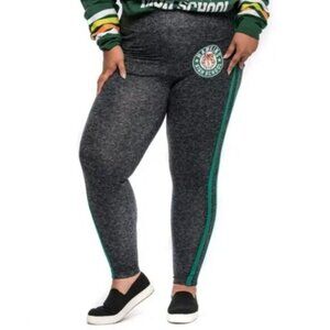 STRANGER THINGS Hawkins Tiger Logo Pull-On Leggings Stretch Marled Grey Sz 4X
